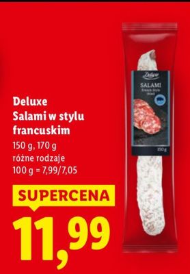 Deluxe Salami w stylu francuskim promocja w Lidl