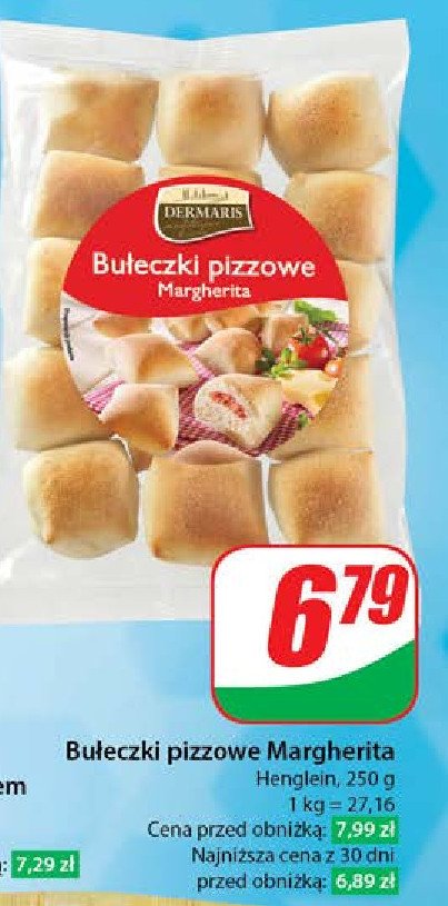 Bułeczki pizzowe margherita Dermaris promocja w Dino