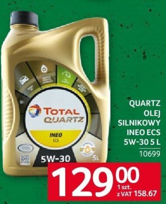Olej silnikowy TOTAL OLEJ SILNIKOWY QUARTZ INEO ECS 5W-30 5L promocja w Selgros