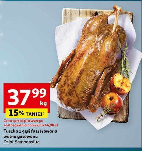 Gęś faszerowana promocja w Auchan