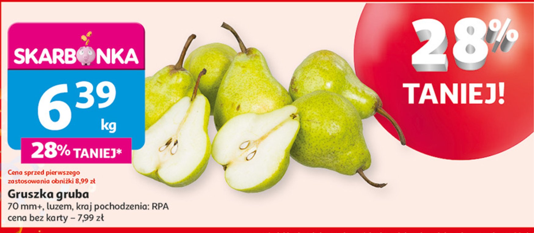 Gruszki promocja w Auchan