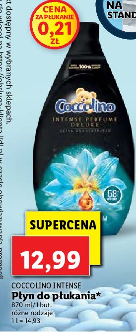 Płyn do płukania aqua bloom Coccolino perfume deluxe promocja