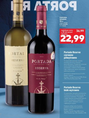 Wino Reserva czerwone półwytrawne 0,75 l promocja w Kaufland