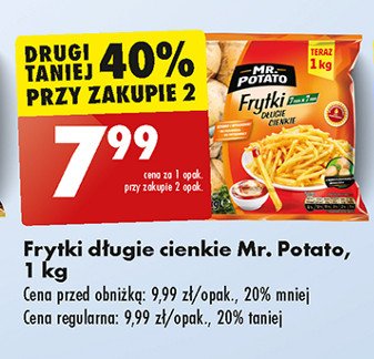 Frytki długie cienkie Mr. potato promocja