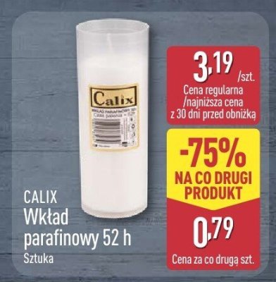 Wkład parafinowy 52 h promocja w Aldi