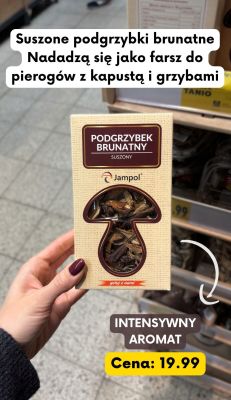 Podgrzybek brunatny suszony Jampol promocja w Kaufland