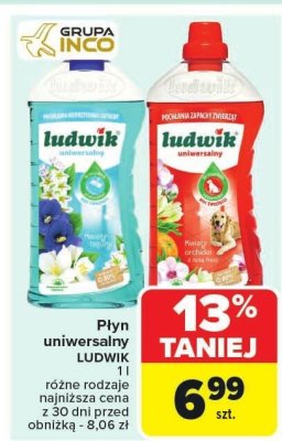 P艂yn uniwersalny niebieski Auchan promocja w Carrefour Market