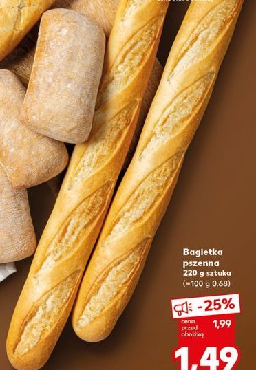 Bagietka pszenna promocja w Kaufland