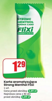 Karta aromatyzująca Strong Menthol Flixi promocja w Dino
