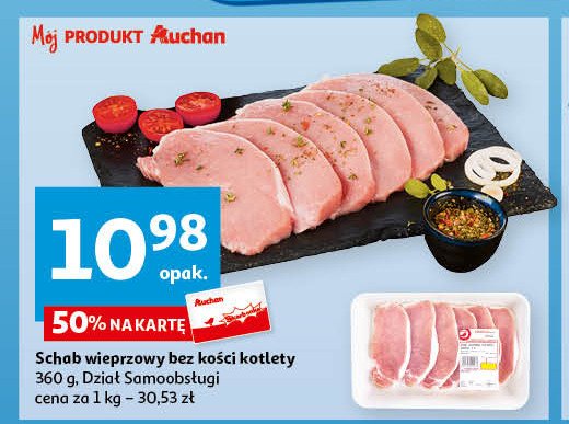 Schab wieprzowy bez kości Auchan promocja