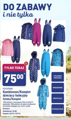 Komplet funkcyjny kurtka + spodnie 86/92-110/116 Pocopiano promocja