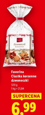 Ciastka korzenne dzwoneczki promocja w Lidl
