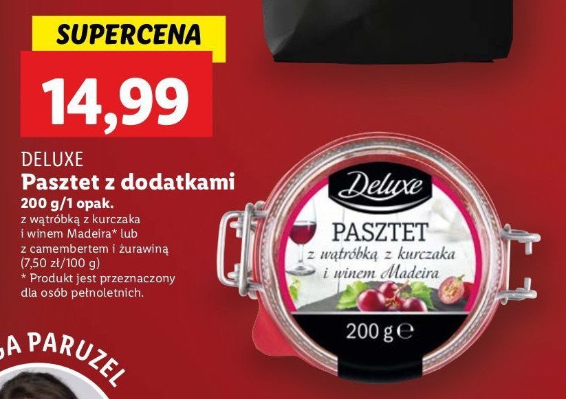 Pasztet z wątróbki z kurczaka i winem madeira Deluxe promocja