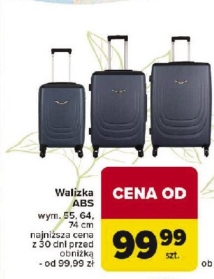 Walizka abs 55 cm promocja w Carrefour