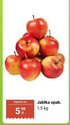 Jabłka opak. 1,5 kg promocja w Biedronka