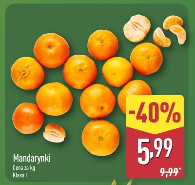 Mandarynki bio Bio organic promocja w Aldi