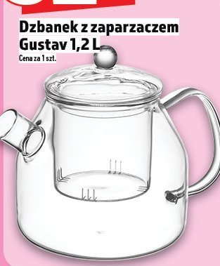 Dzbanek z zaparzaczem Gustav 1,2 L promocja w TOPAZ