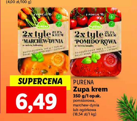Zupa krem marchwiowo dyniowa z kolendr膮 Purena promocja