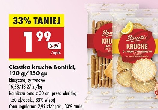 Ciastka kruche klasyczne Bonitki promocja