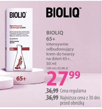 Krem intensywnie odbudowujący BIOLIQ 65+ na dzień 65+ promocja w Hebe