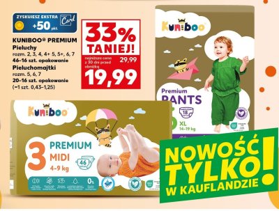 Pieluchomajtki Premium rozmiar 5, 6, 7 promocja w Kaufland