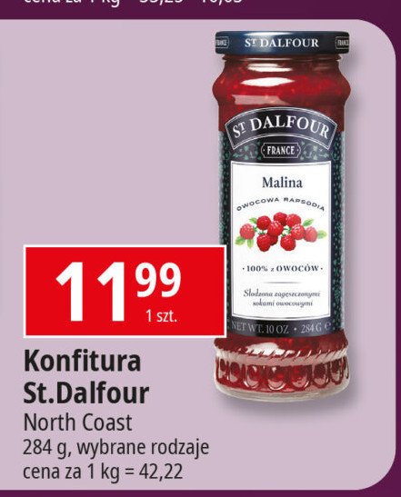 Konfitura malinowa St. dalfour promocja