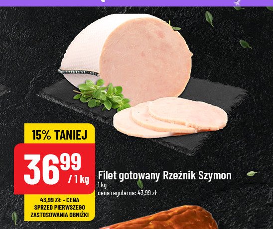 Filet gotowany Rzeźnik szymon poleca promocja w POLOmarket