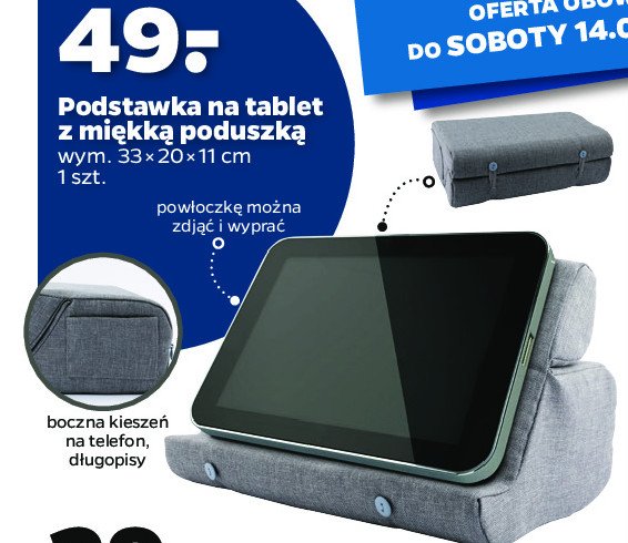 Podstawka pod tablet z miekk膮 poduszk膮 promocja
