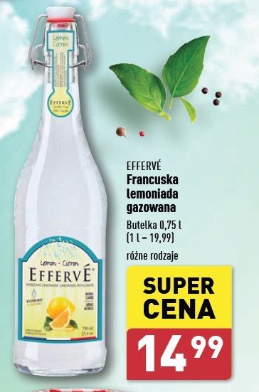 Lemoniada biała Efferve promocja