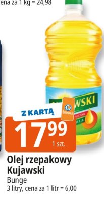 Olej rzepakowy Kujawski Bunge promocja w Leclerc