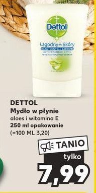Mydło w płynie antybakteryjne aloes i witamina e Dettol promocja