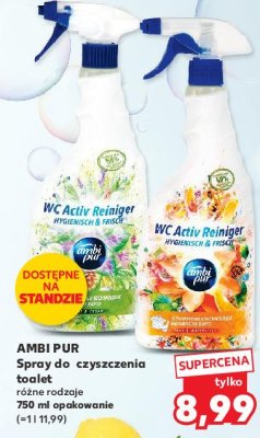 Spray do łazienki wild sage & cedr Ambi pur promocja