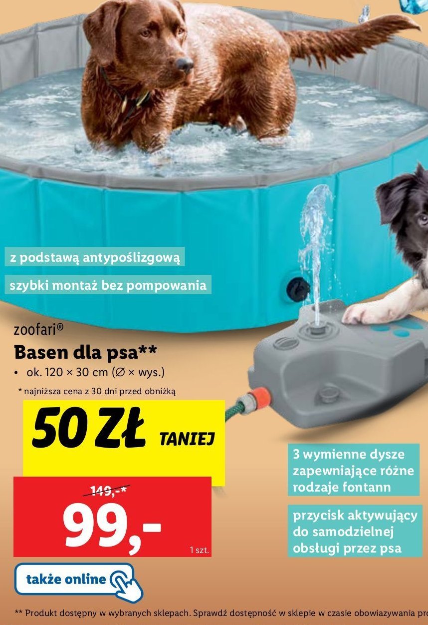 Basen dla psa 120 x 30 cm Zoofari promocja