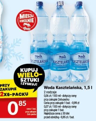 Woda Kasztelańska, 1,5 l promocja w Twój Market