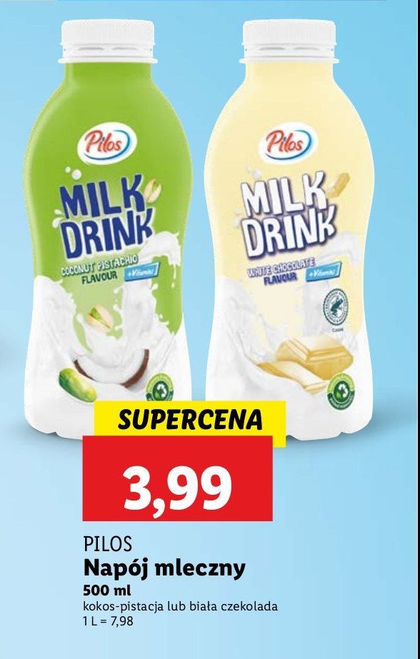 Napój biała czekolada Pilos promocja w Lidl