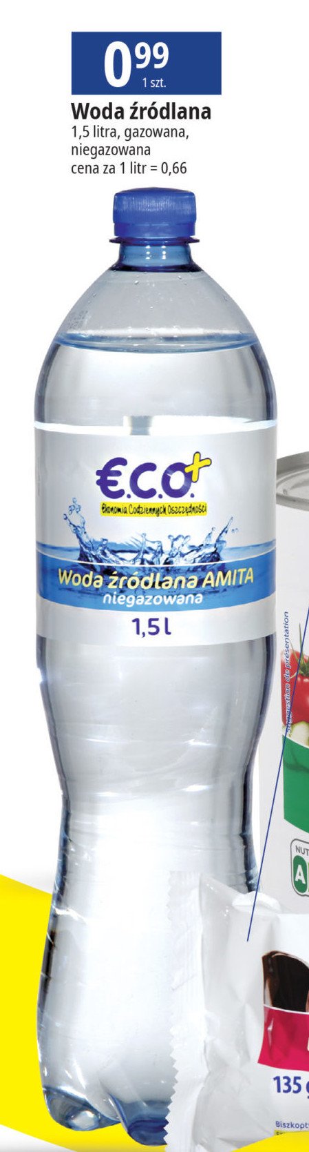 Woda niegazowana Eco+ promocja