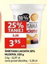 艢mietana 18 % 艁aciata promocja