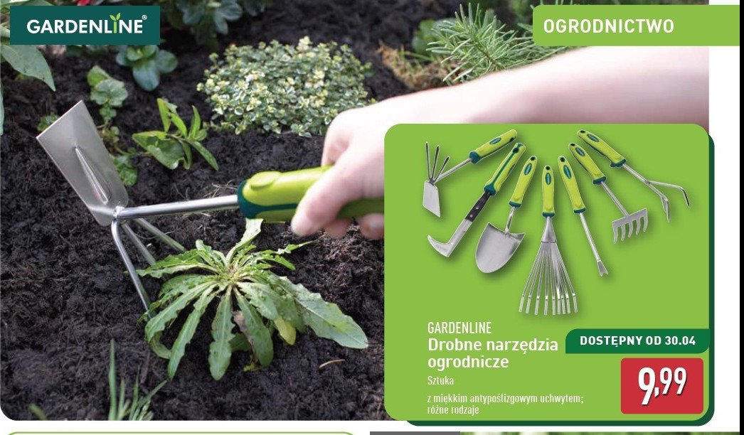 Pazurki ogrodowe GARDEN LINE promocja w Aldi