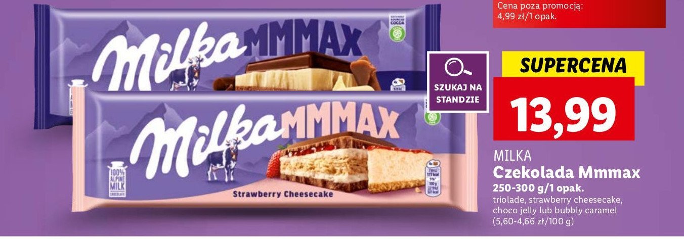 Czekolada triolade Milka mmmax promocja