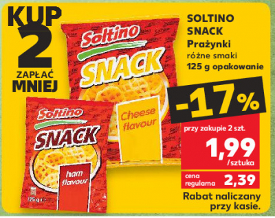 Chrupki o smaku szynki Soltino promocja