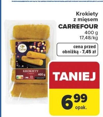 Krokiety z mięsem Carrefour promocja w Carrefour Market