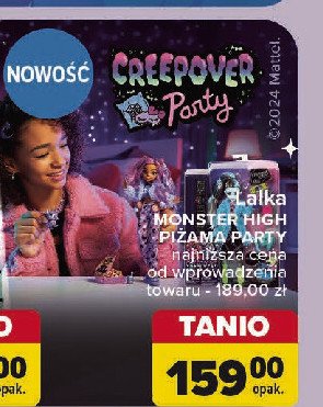 Lalka monster high piżama party promocja