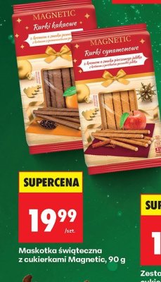 Rurki kakaowe z kremem o smaku piernikowym Magnetic promocja w Biedronka