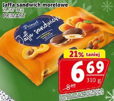 Jaffa candwich morelowe PRIMART promocja w Prim Market