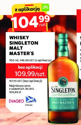 Whisky Singleton of dufftown malt master selection promocja w Stokrotka