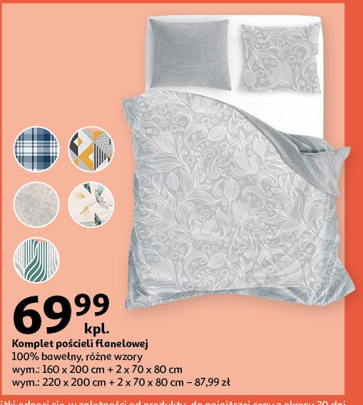 Komplet pościeli flanela 160 x 200 promocja