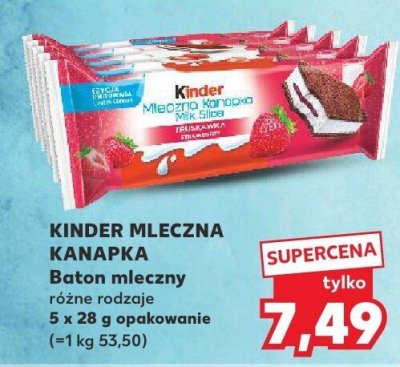 Baton mleczny Mleczna Kanapka różne rodzaje promocja w Kaufland