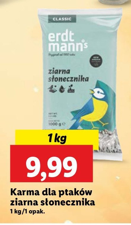 Ziarna słonecznika Erdtmann's promocja