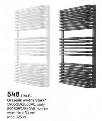 Grzejnik wodny Stark biały promocja w Castorama