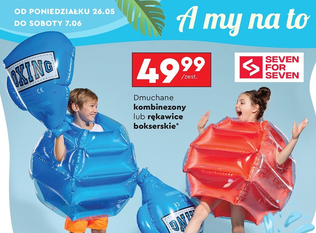 Rękawice bokserskie Seven for 7 promocja w Biedronka